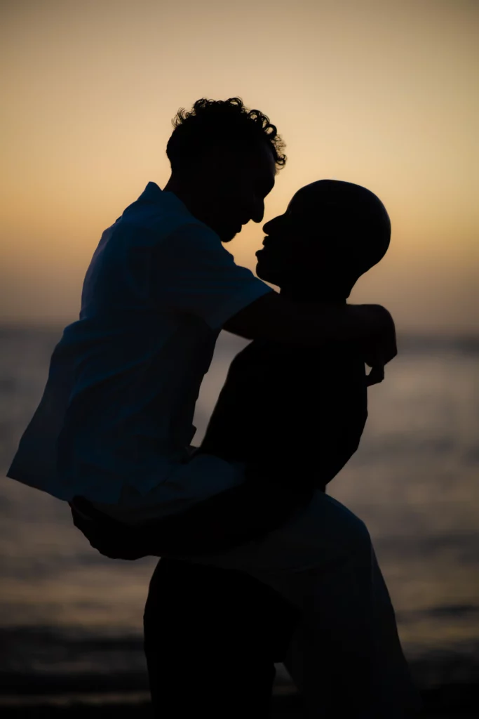 portfolio lgbtq couple sunset photoshoot